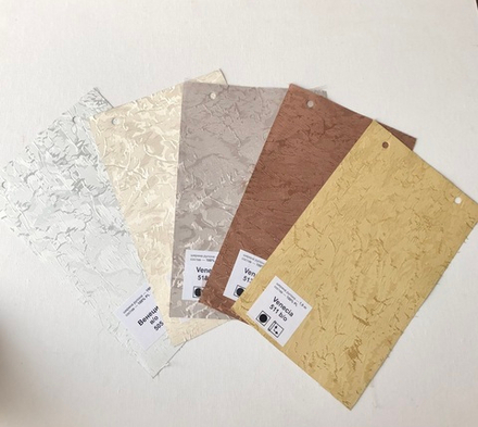 Ткань для рулонных штор "Венеция термо-blackout", цвет 505 молочный