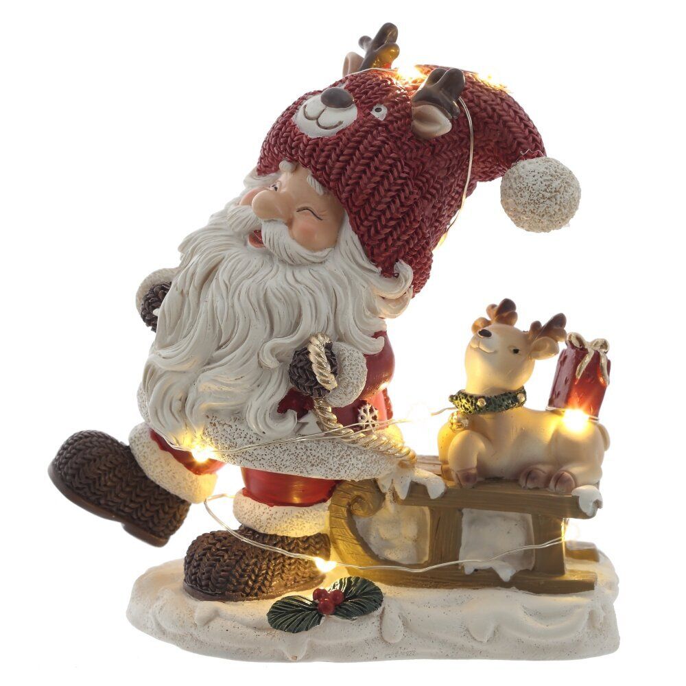 GAEM Фигурка декоративная "Дед Мороз", с подсветкой (3хLR44,н/п), L1, L11,5 W7 H13 см, 2в.