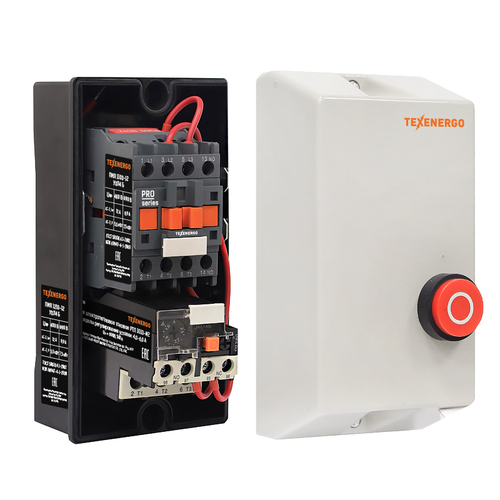Пускатель магнитный ПМЛ 1210-12 230В 12А У2 Б РТЛ 1010-М2 (4-6А) Теxenergo