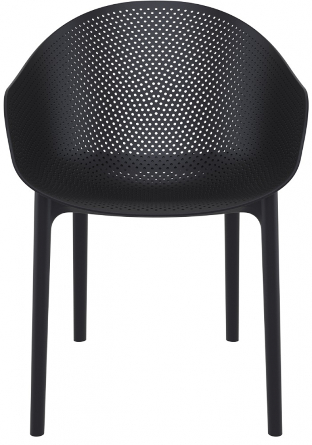 Кресло пластиковое, Siesta Contract Sky, черный