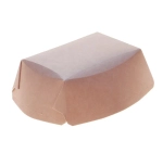 Контейнер бумажный Crystal Box 400мл без крышки 140х100х70 мм, крафт с скругленное дно