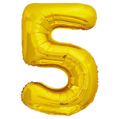 Цифра 5 "Золотой" (34''/86 см)