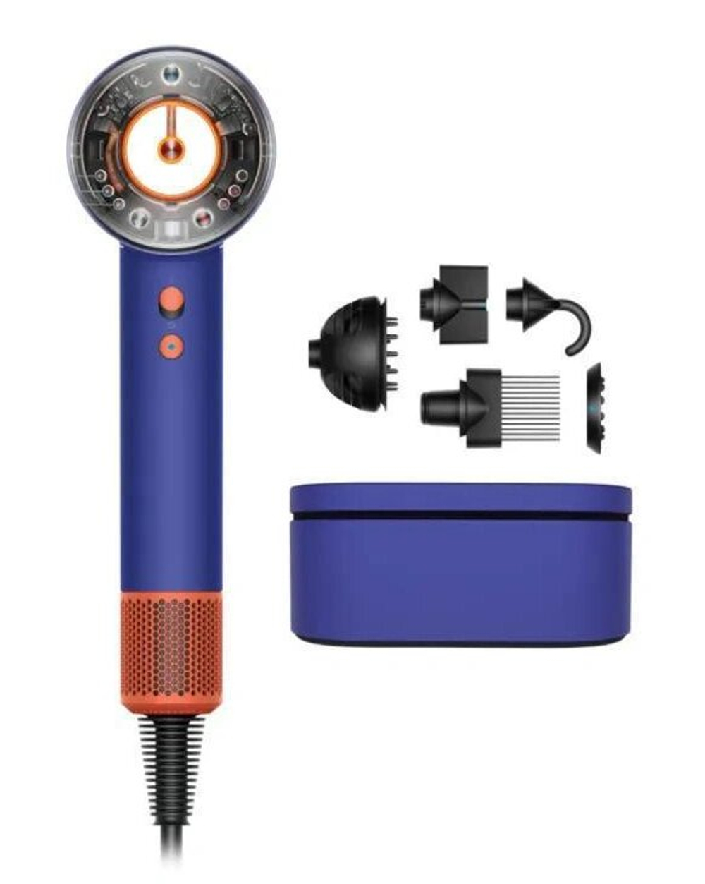Фен Dyson Supersonic Nural HD16, Vinca Blue/Topaz (Подарочный кейс для хранения)