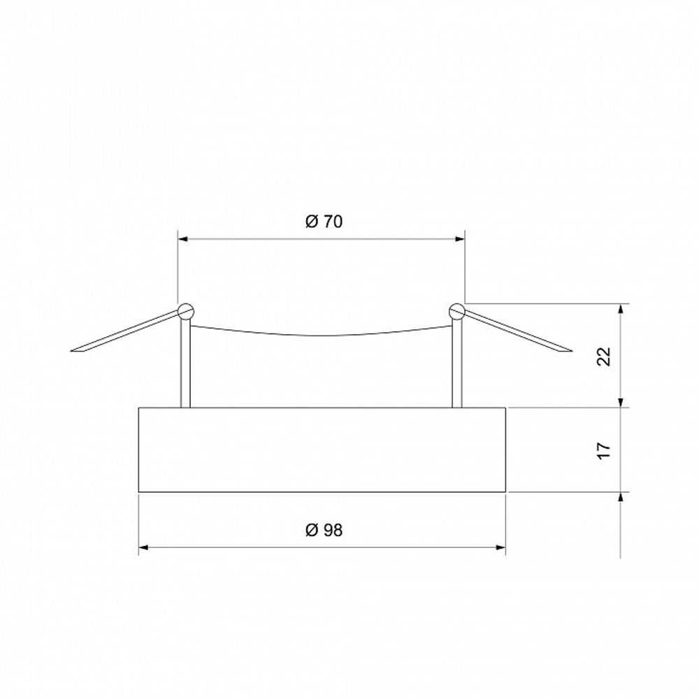 Встраиваемый светильник Elektrostandard Void a053349
