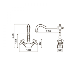 Кухонный смеситель Omoikiri Tokigawa-AB