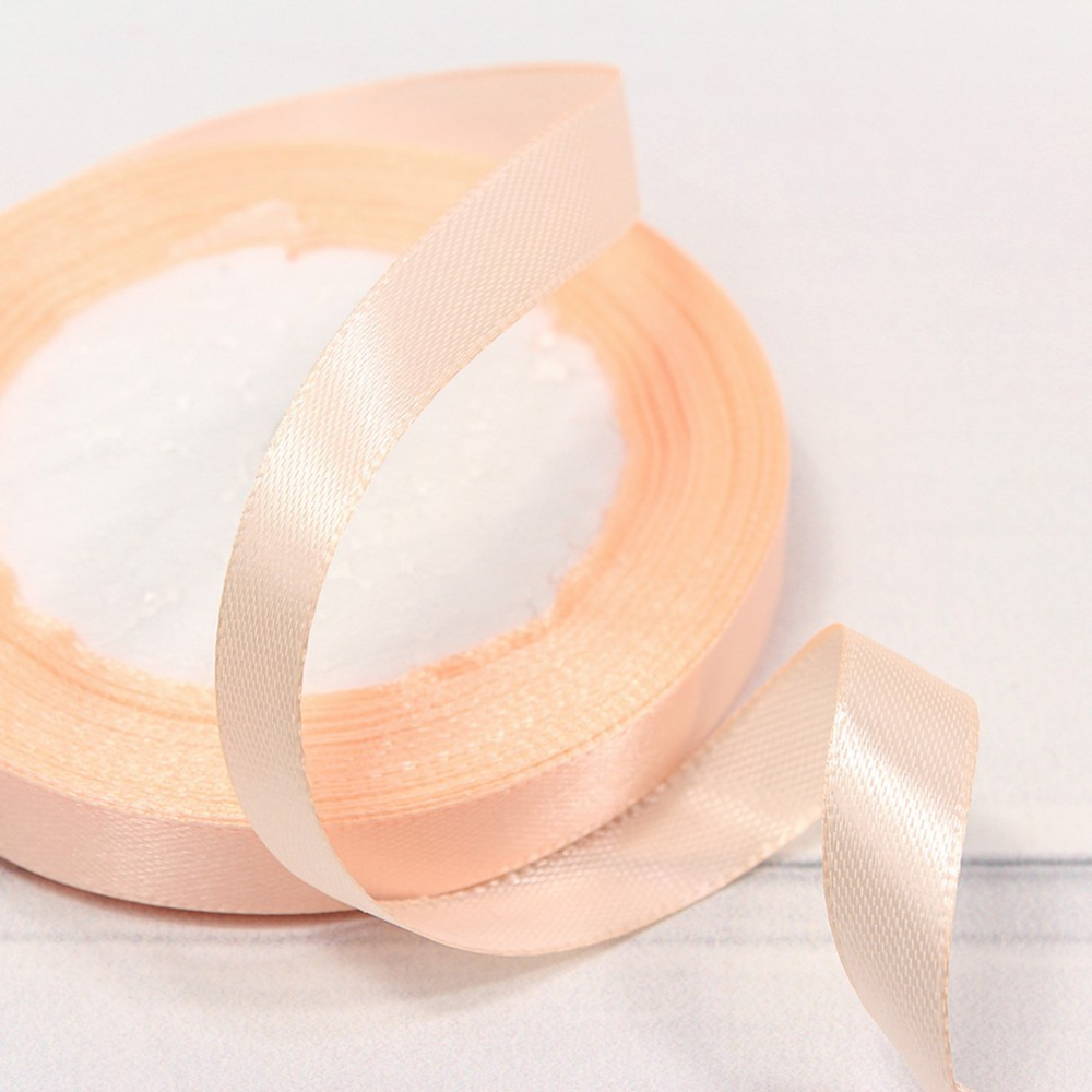 Лента Атласная 1,2см х 28м Сатин (Оранжевый)