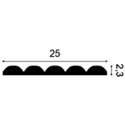 Декоративная панель Quilt, 200x25 см