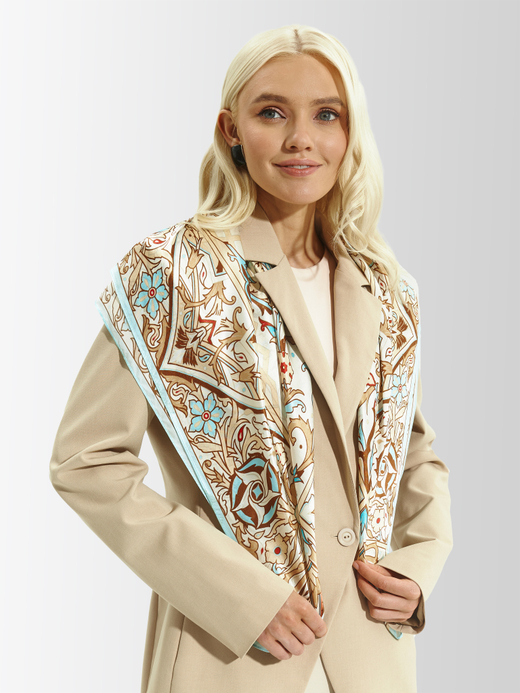 Платок «Арабески» 100% шёлк