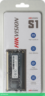 Оперативная память Hikvision S1 4GB DDR4 SODIMM PC4-21300 (HKED4042BBA1D0ZA1/4G)