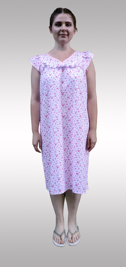 Сорочка ночная "Крыло Великан". Ситец, 100% Хлопок. Большие размеры.