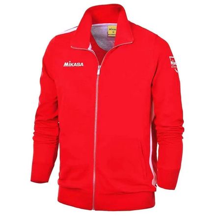 Куртка от костюма муж. MIKASA MT537-01-XL, р.XL, 70% хлопок, 30% полиэстер, красный