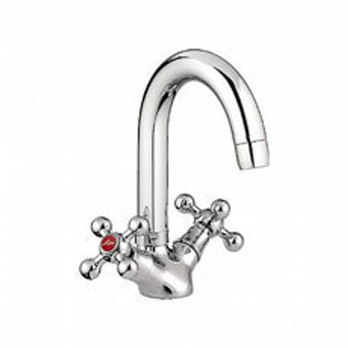 Смеситель для раковины 1/2 кер L1119 Ledeme КРЕСТ, силумин