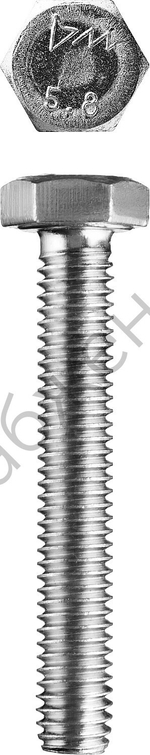 ЗУБР ГОСТ 7798-70 кл. пр. 5.8, M20 x 160 мм, болт оцинкованный, 5 кг (303080-20-160)