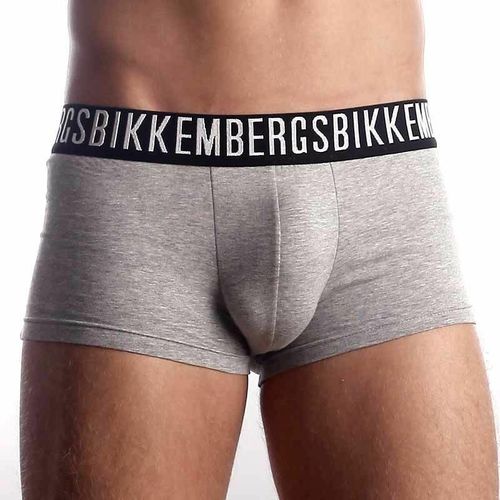 Мужские трусы боксеры серые Bikkembergs Grey Boxer