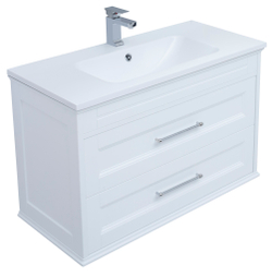 Мебель для ванной Aquanet Бостон М 100 белый (лит. мрамор)