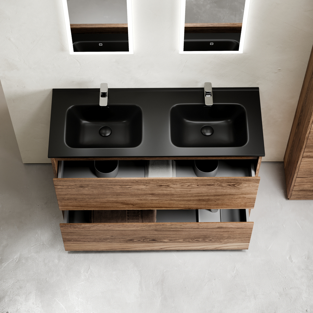 Тумба с раковиной Sancos Libra Floor 120 см LB120F-2ECH дуб чарльстон