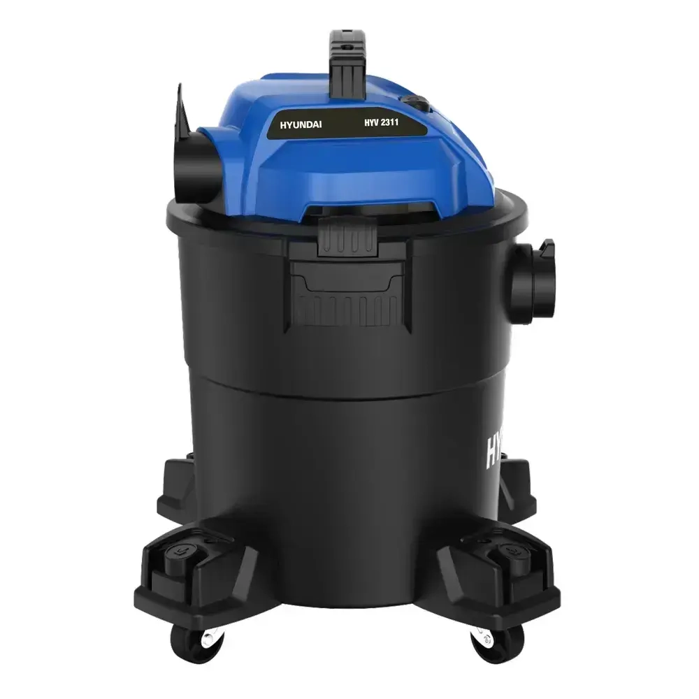 Пылесос универсальный HYUNDAI HYV 2511 строительный 1100 Вт от сети 220В, 25 л, 16 Кпа,