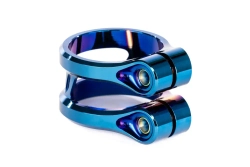 Зажим Ethic sylphe double clamp V2 34.9 chrome blue