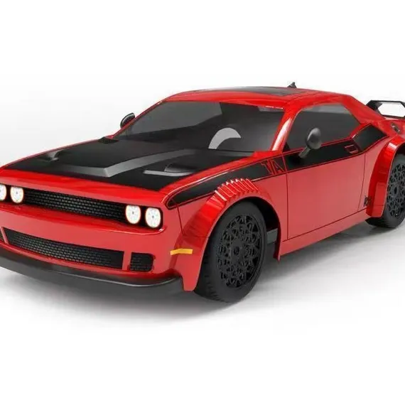 Радиоуправляемая машина для дрифта Remo Hobby RACING &amp; DRIFT (красно-черная) 4WD 2.4G LED 1/14 RTR