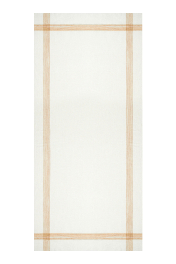 Палантин из кашемира молочного цвета