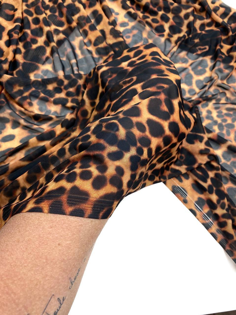 Сетка эластичная леопард