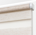 Рулонная штора - День-Ночь - ТМ "УЮТ" - ткань: "Канзас" - цвет: "натуральный"