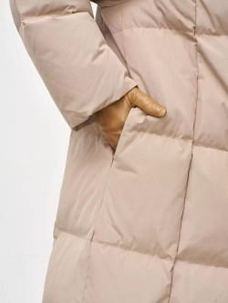 Пуховик длинный, бежевый, SilverFox
