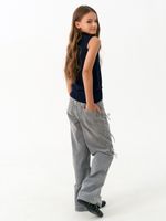 Джемпер топ с горлом 1208 синий