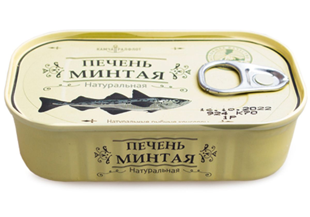 Печень минтая натуральная КТФ, 120г