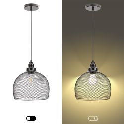 Светильник подвесной (подвес) ЭРА PL7 BK металл, E27, max 60W, высота плафона 280мм, подвеса 720мм, черный | Подвесы в стиле LOFT