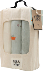 Пелёнки фланелевые BUBA KIDS, 3 шт., Тихий океан/Речная вода/Сливочный, 95х115