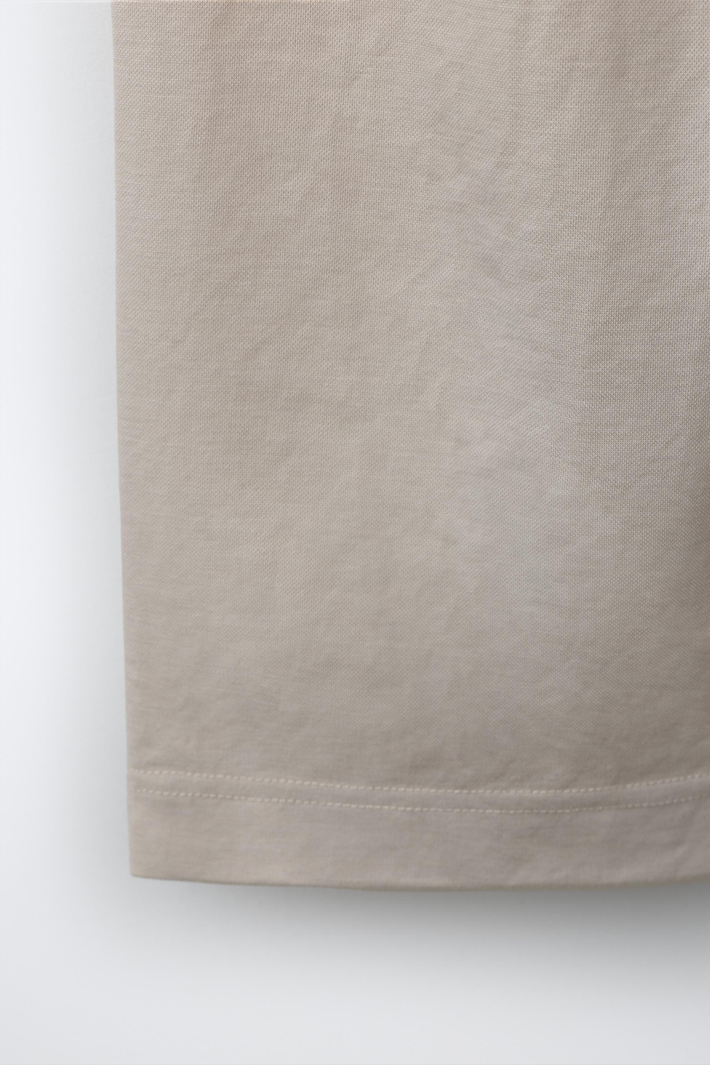 ZARA БРЮКИ WIDE LEG СВОБОДНОГО КРОЯ, ЭКРЮ