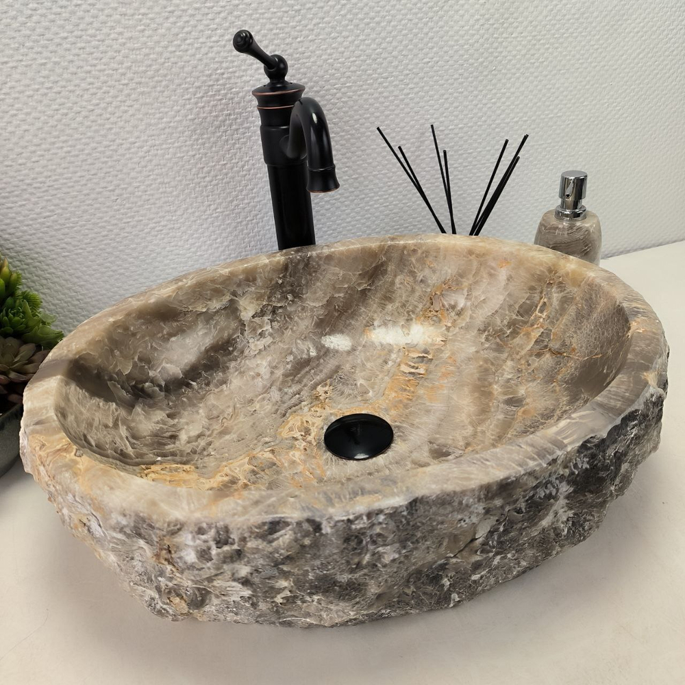 Раковина из оникса Erozy Grey EO-62291 53*41*15 0093