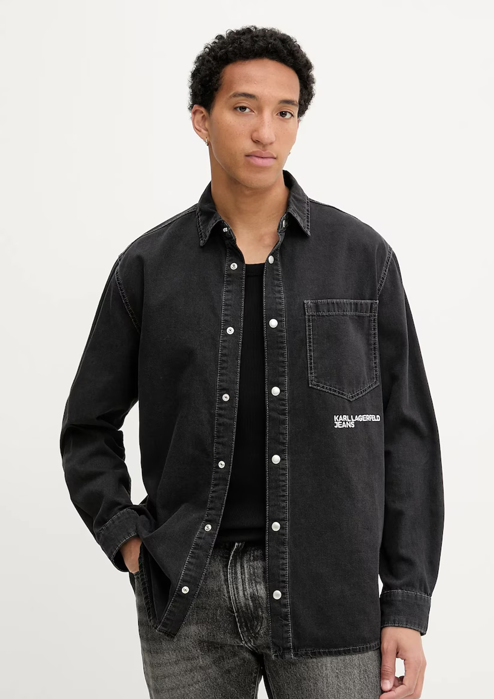 Рубашка джинсовая KARL LAGERFELD JEANS Reg Denim Shirt