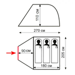 Палатка Totem Summer 3 Plus (V2), артикул TTT-031