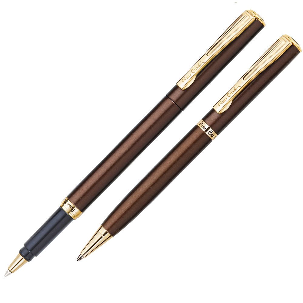 Набор подарочный Pierre Cardin Pen&amp;Pen - Brown, шариковая ручка + ручка-роллер, M