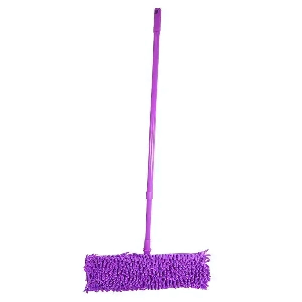 Швабра Флеттер эконом Умничка м/фибра-лапша, тел.ручка120смфиолет KD-16F02