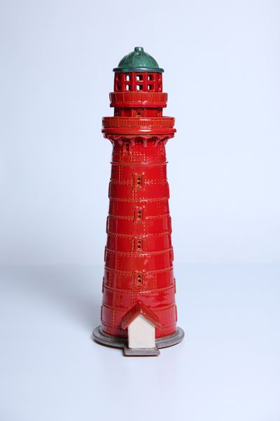 Керамический маяк-подсвечник Колка, 34 см, Литва