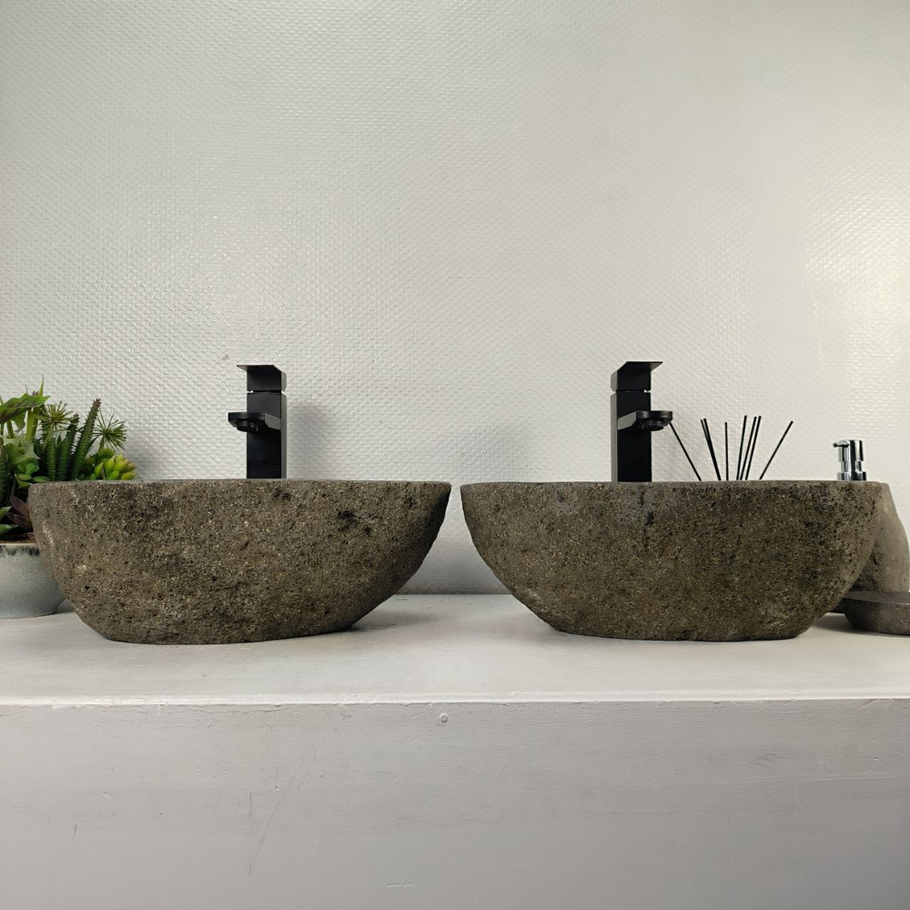 Раковина из речного камня ПАРА! RS-65128 41*33*15 0865