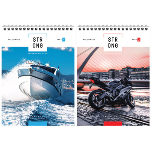 Блокнот А5 60л. на гребне ArtSpace "Техника. Strong",твердая подложка И