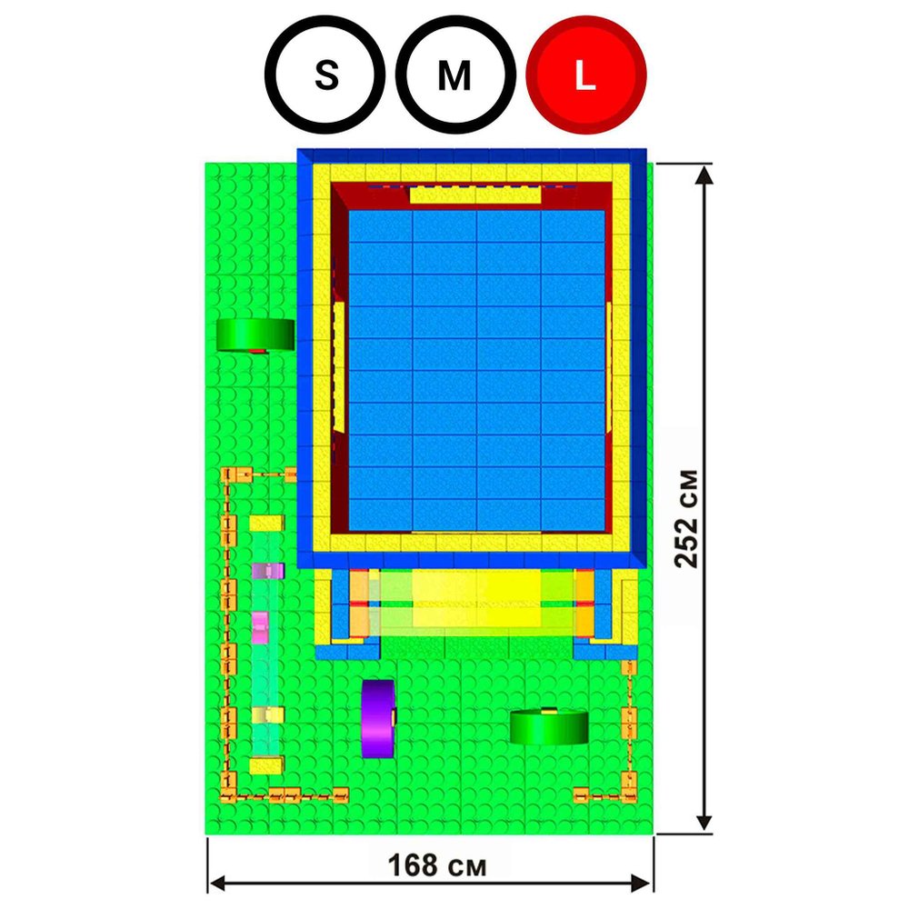Набор GigaBloks 10: Домик на платформе