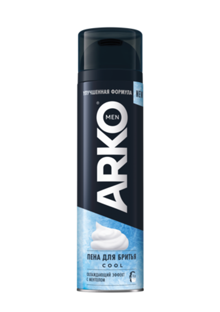 ARKO MEN Пена для бритья Cool, 200мл, блок 24шт., АРКО