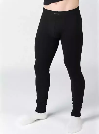 Кальсоны мужские с начёсом  GENTLEMEN GK-104 черный