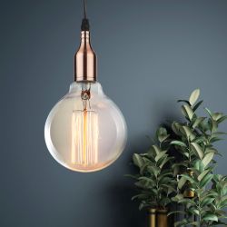 PL13 E27 - 6 RC Подсветка ЭРА Накладной, цоколь Е27, провод 1 м, цвет медь | Подвесные светильники