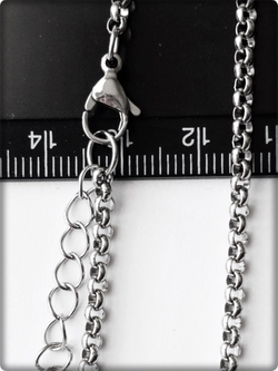 Стальная цепочка длина 50см Stainless Steel (нержавеющая сталь).