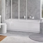 Передняя панель для ванны BE HAPPY II 170 P белая (10013150/241218/0062692/1, Чехия)