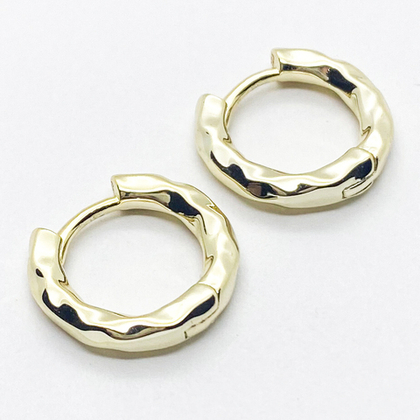 Ювелирные швензы Конго с позолотой, размер 17*3 мм, цена за пару