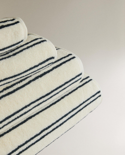 Zara Home Полотенце для лица и рук из хлопка, в полоску · 9547/013