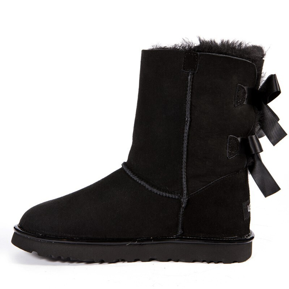 Угги Bailey Bow II Metallic Black