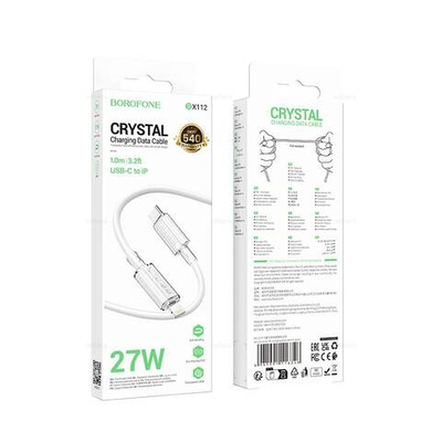 Кабель Type-C на Lightning 27W Borofone BX112 (white)